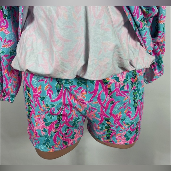 🍂 Lilly Pulitzer Blue and Pink Dress  & romper EUC - Picture 8 of 10